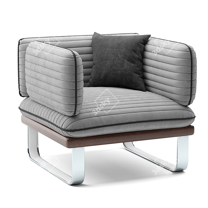 Outdoor Bliss: Armchair Collection 3D model image 1