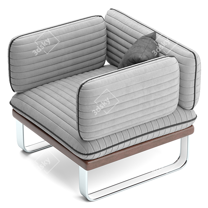 Outdoor Bliss: Armchair Collection 3D model image 3