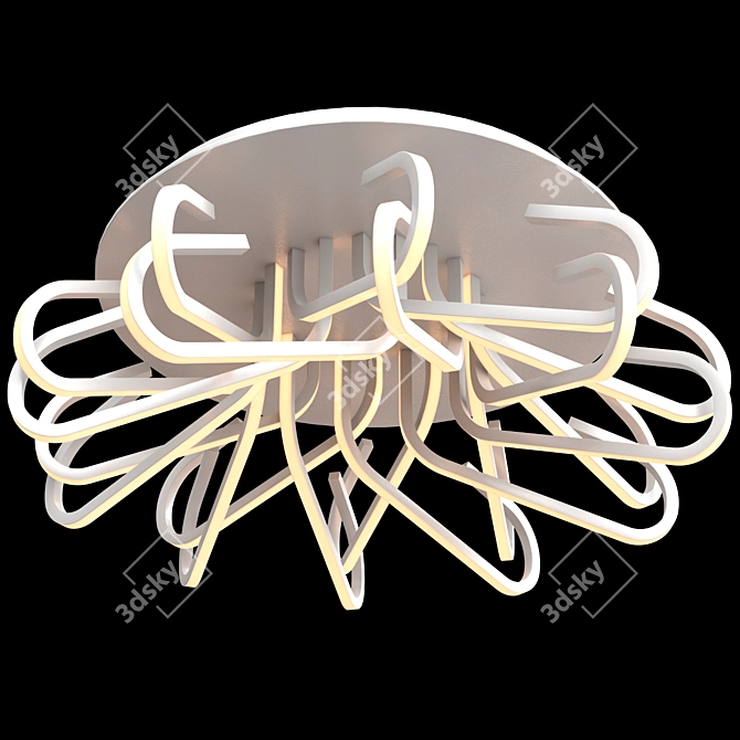 Sleek Light Love Birds 3D model image 1