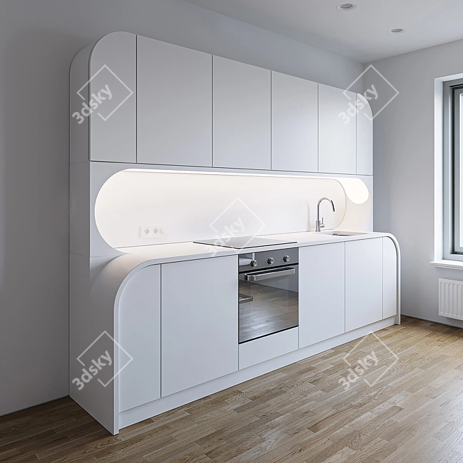 Custom Design Kitchen 3D model image 2