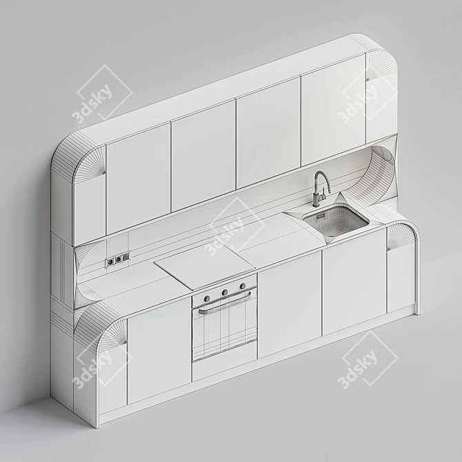 Custom Design Kitchen 3D model image 7