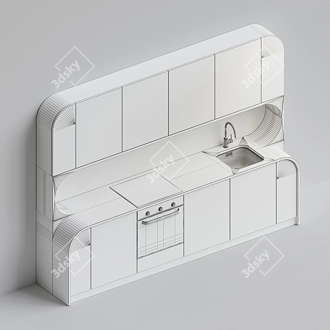 Custom Design Kitchen 3D model image 14