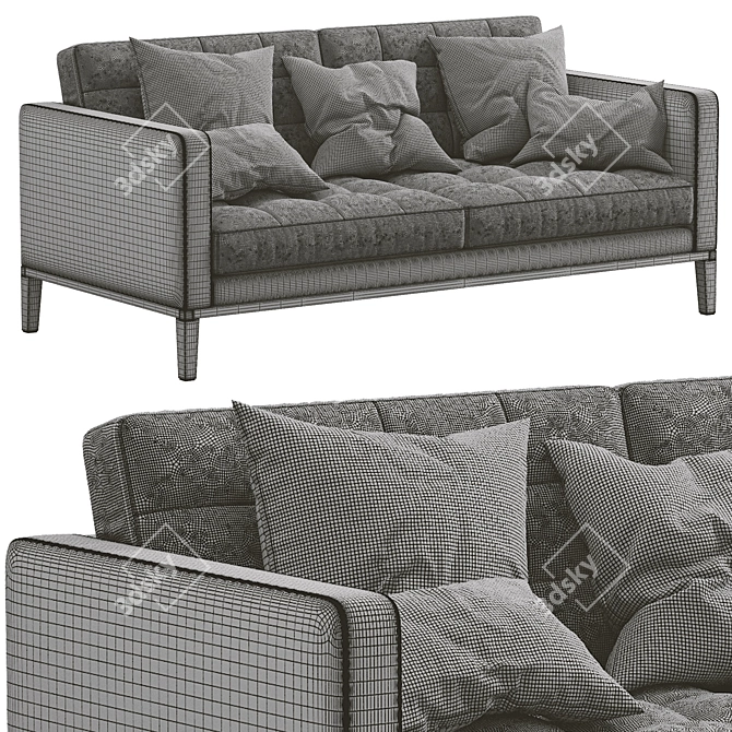 Contemporary AC Lounge Sofa 3D model image 4