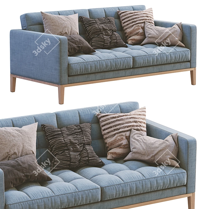 Contemporary AC Lounge Sofa 3D model image 7