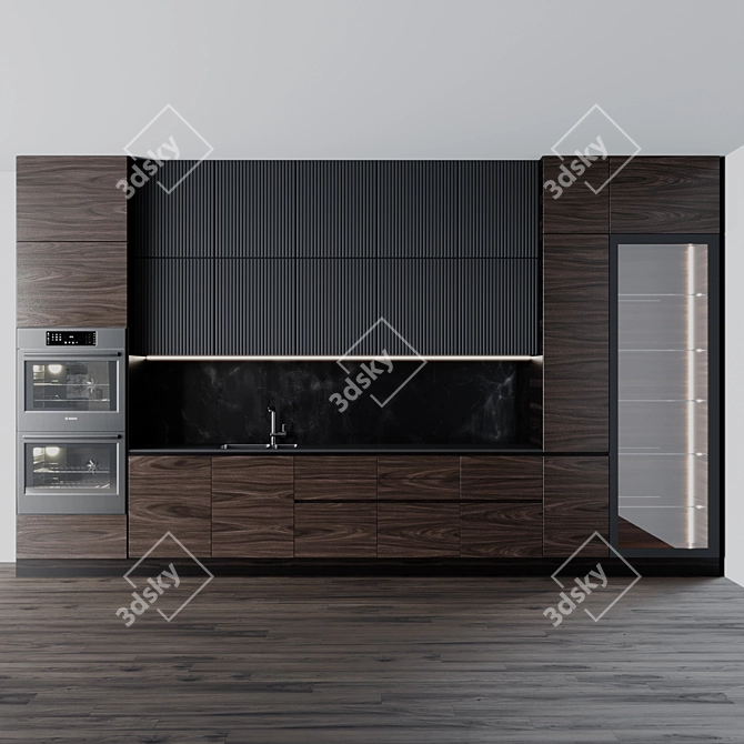 Sleek Isola Gloss Plus Hood 3D model image 3