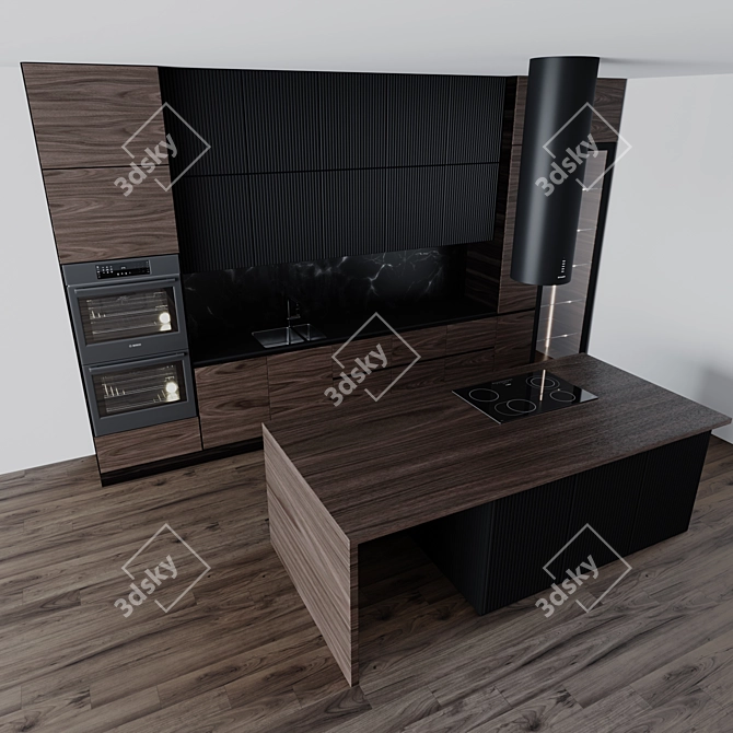 Sleek Isola Gloss Plus Hood 3D model image 4