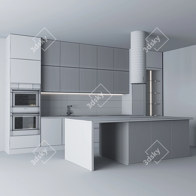 Sleek Isola Gloss Plus Hood 3D model image 7