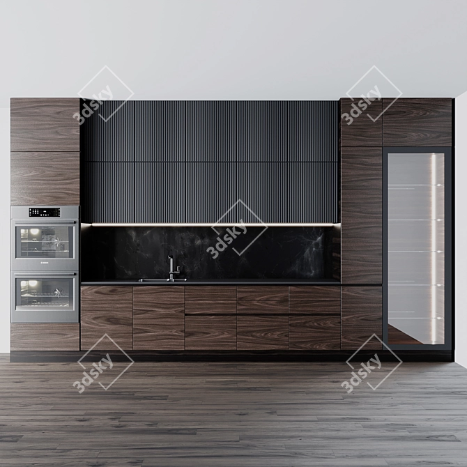 Sleek Isola Gloss Plus Hood 3D model image 10