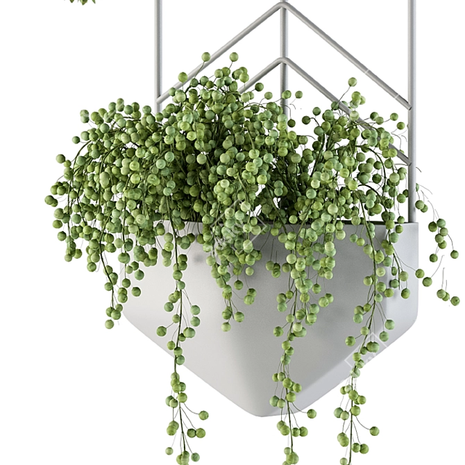 Wall Mounted Plant Pot - Indoor Decor 3D model image 4