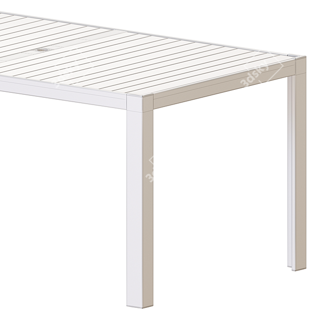 Outdoor Dining Set: IKEA SJÄLLAND Table & Chairs 3D model image 6