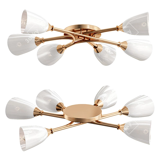 Elegant Freya Alice Chandelier 3D model image 1