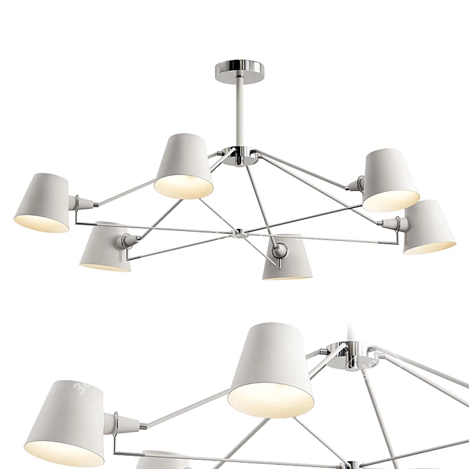 Freya Abigai Chandelier 3D model image 1