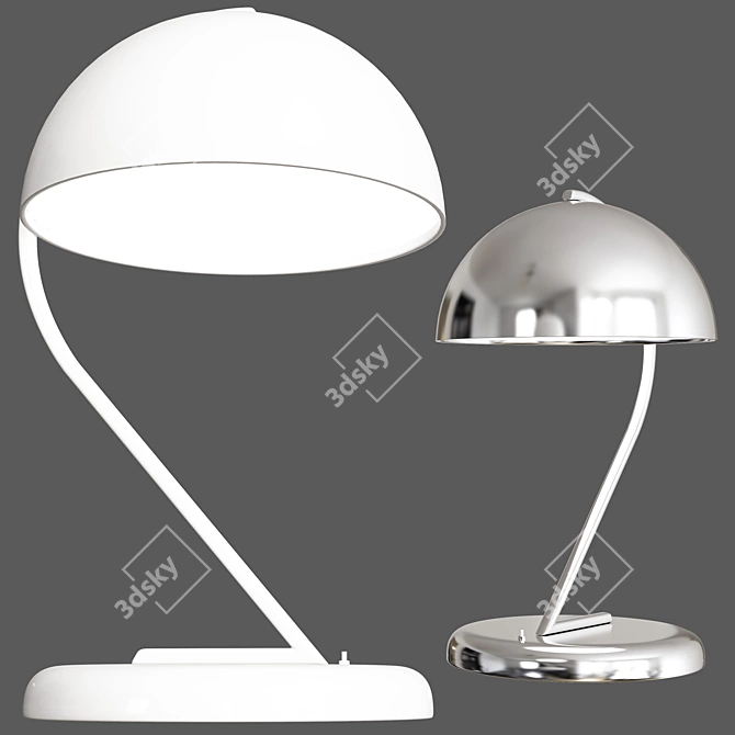 Elegant Desk Lamp: Jean Perzel 2013 3D model image 1