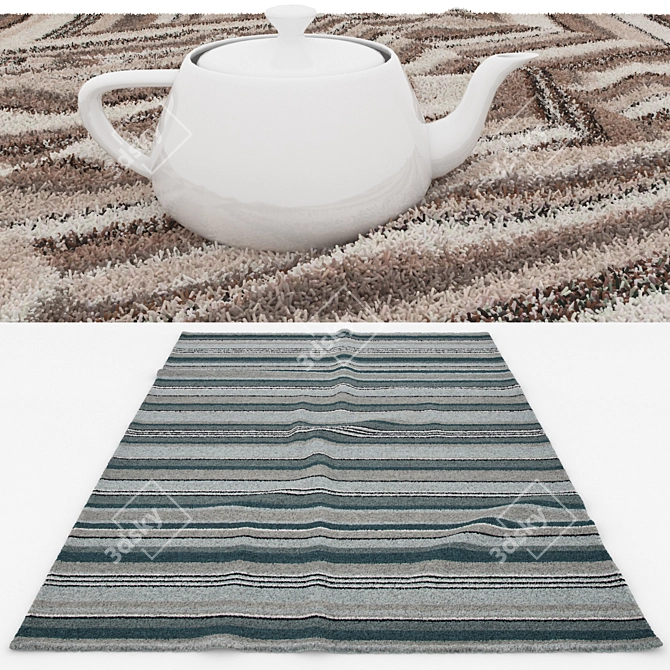 Versatile Rug Set: V-Ray and Corona Compatible 3D model image 3