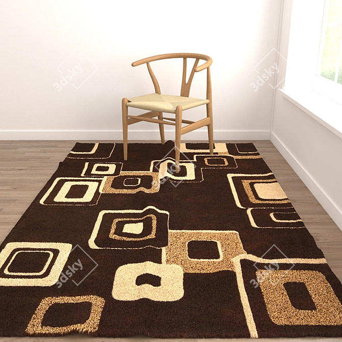 Versatile Rug Set: 8 Variations 3D model image 3