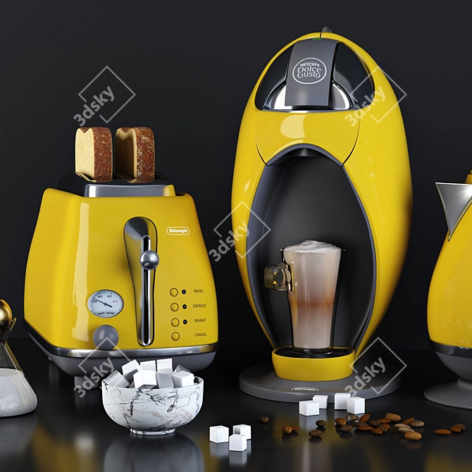 Delonghi Kitchen Set: Stylish and Functional 3D model image 3