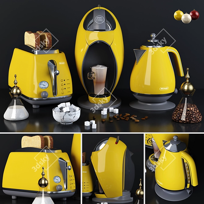 Delonghi Kitchen Set: Stylish and Functional 3D model image 8