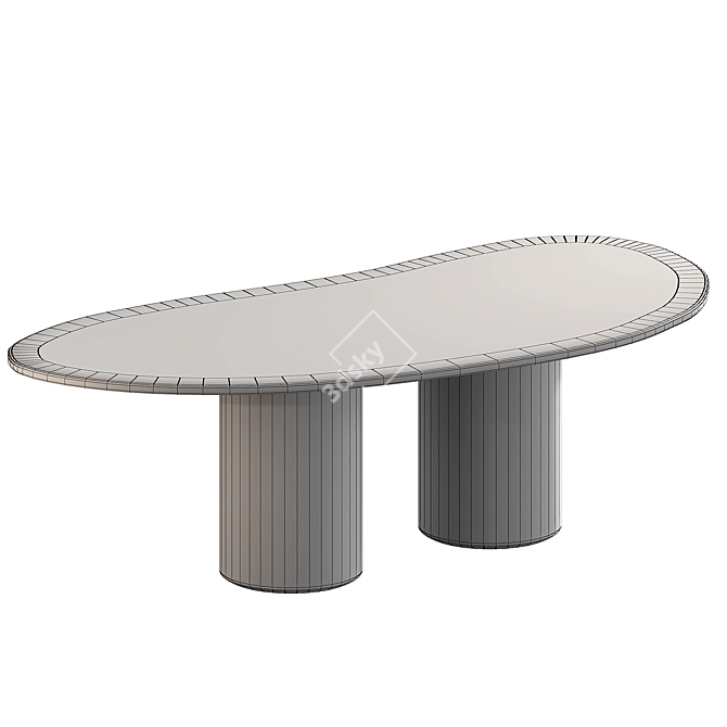 Elegant Baia Table by De Castelli 3D model image 2