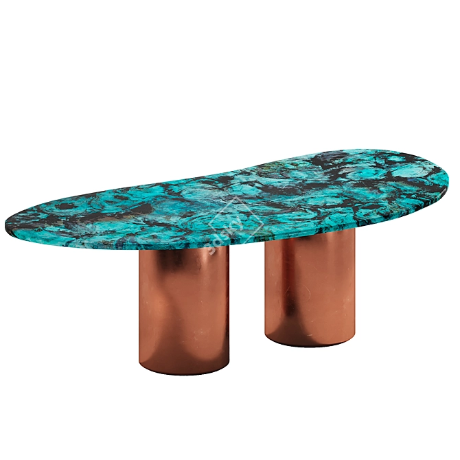 Elegant Baia Table by De Castelli 3D model image 3