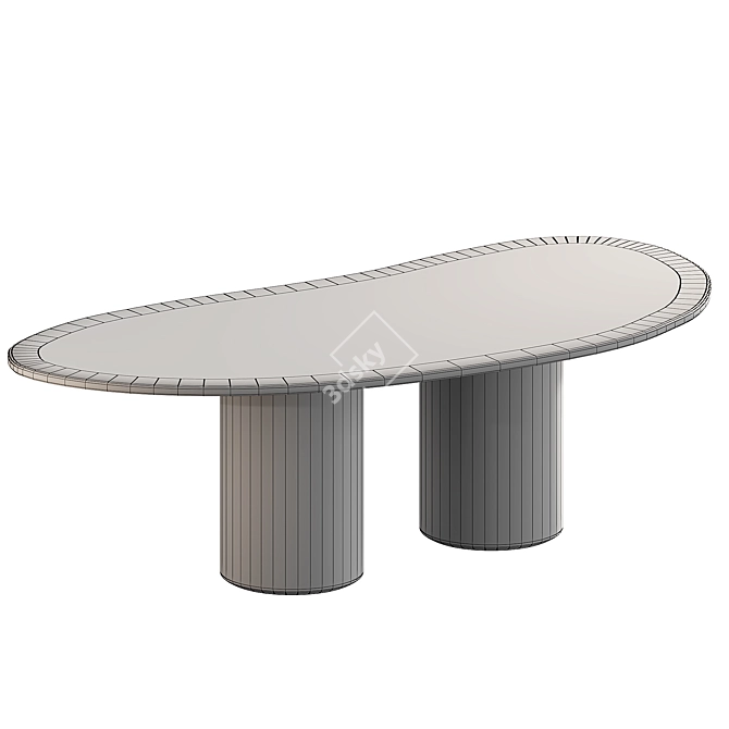 Elegant Baia Table by De Castelli 3D model image 4