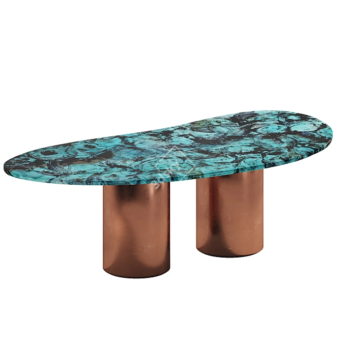 Elegant Baia Table by De Castelli 3D model image 5