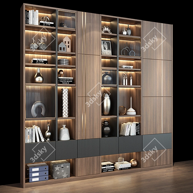 Modern Cabinet Rack | 0440 3D model image 3
