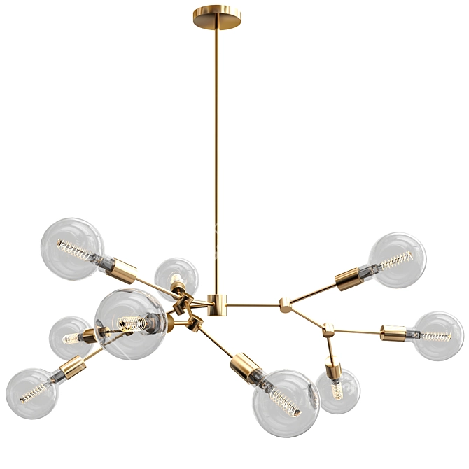 Scandi Sphere Chandelier: LEGYI 3D model image 5