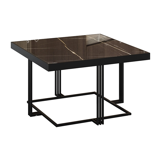 Sleek Modern Coffee Table 3D model image 1