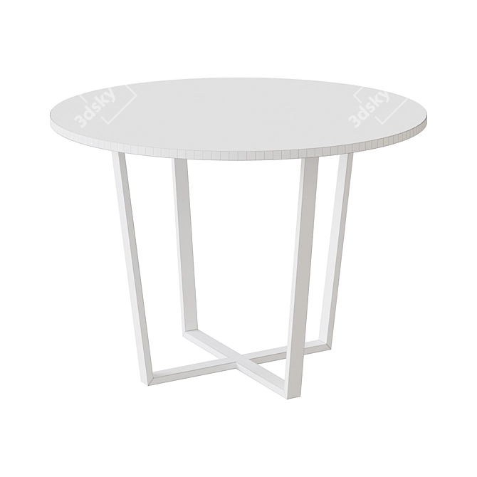 Modern Round Dining Table 3D model image 2