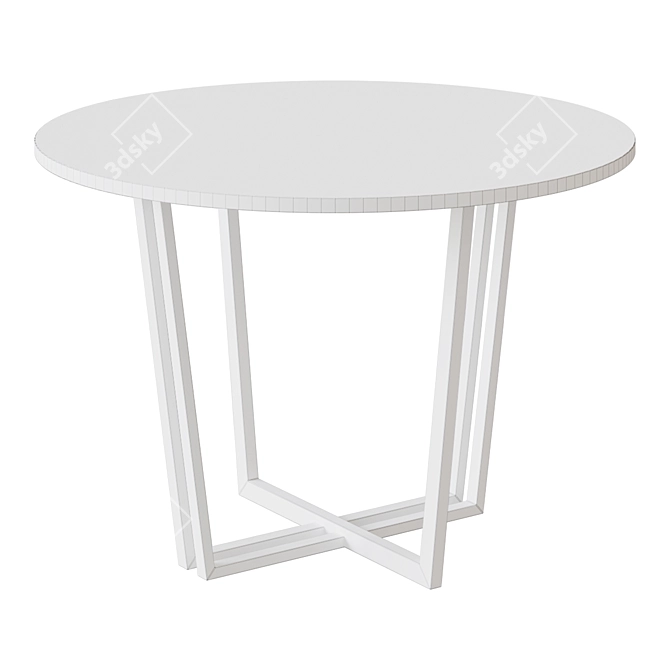 Elegant Round Dining Table 3D model image 2