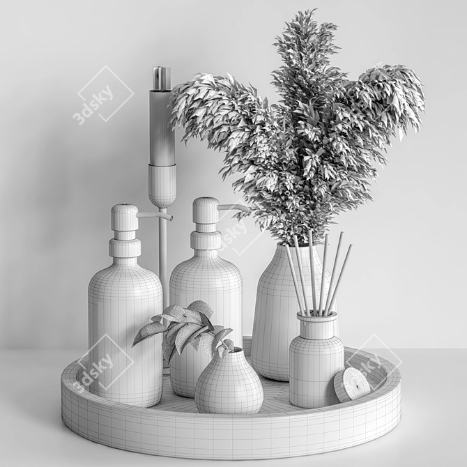 2015 Bathroom Accessories Set 3D model image 5