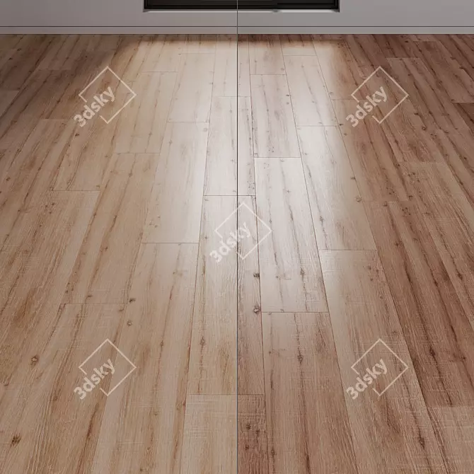 Porcelanosa ASCOT Arce & Teca: Beautiful Parquet Flooring 3D model image 1