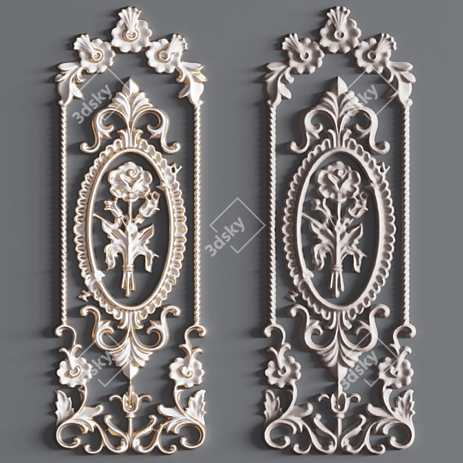 Elegant Decorative Plaster for Stunning Interiors 3D model image 1