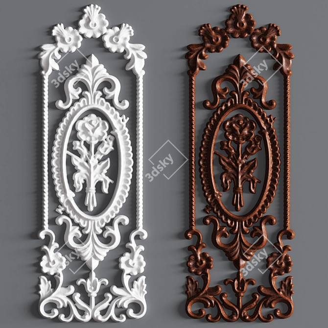 Elegant Decorative Plaster for Stunning Interiors 3D model image 3