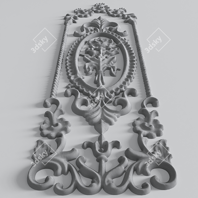Elegant Decorative Plaster for Stunning Interiors 3D model image 4