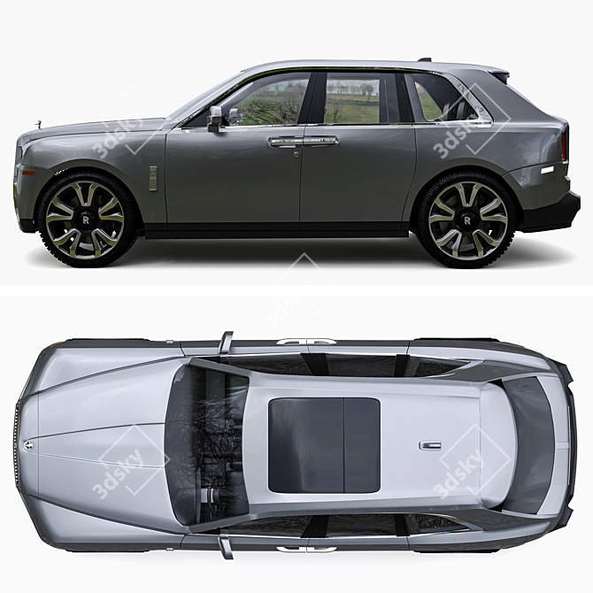 Luxury Rolls-Royce Cullinan: Premium Model 3D model image 2