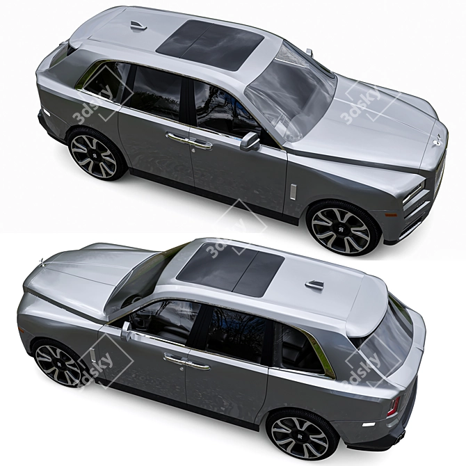 Luxury Rolls-Royce Cullinan: Premium Model 3D model image 3