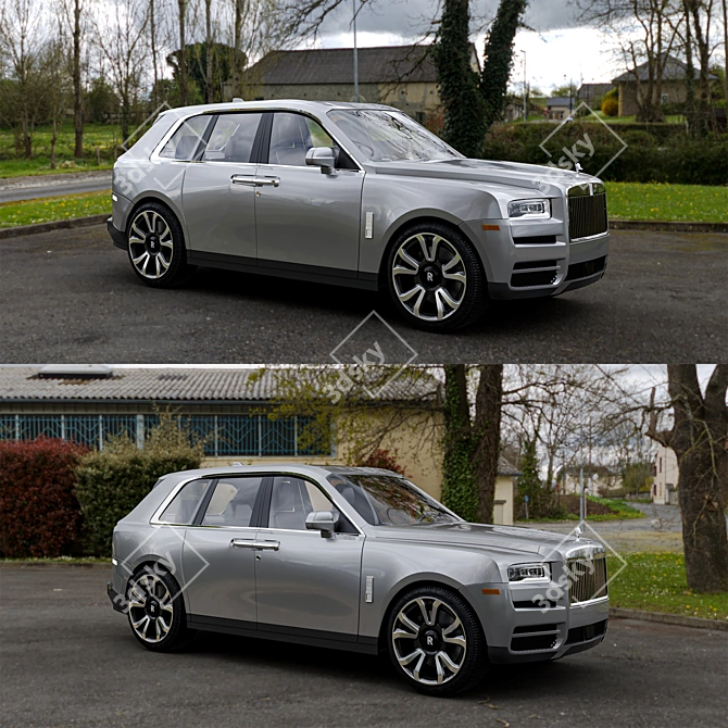Luxury Rolls-Royce Cullinan: Premium Model 3D model image 4
