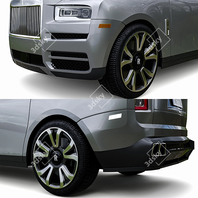 Luxury Rolls-Royce Cullinan: Premium Model 3D model image 5