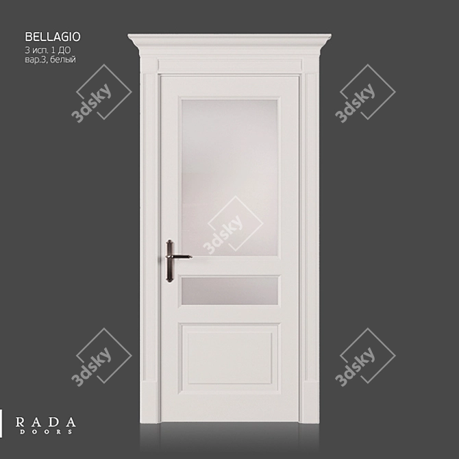 Bellagio Model 3 ISP. 1 DO - Luxurious Classic Style Interior Door 3D model image 1