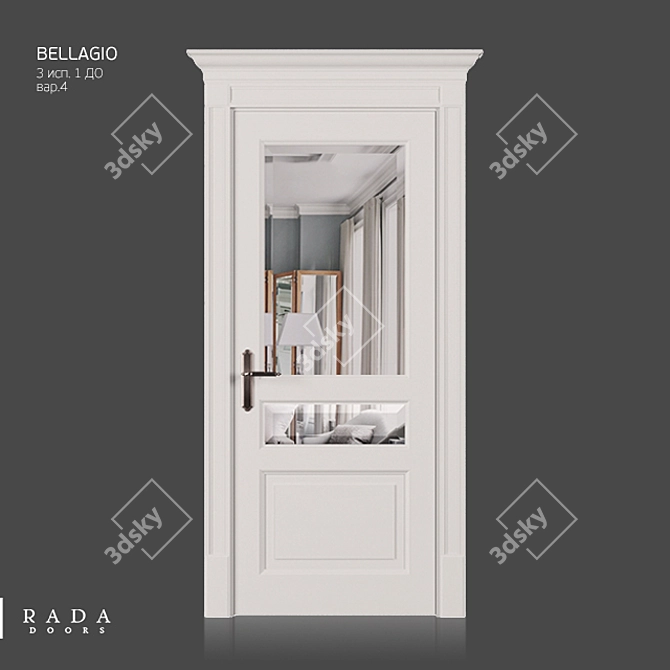 Bellagio Model 3 ISP. 1 DO - Luxurious Classic Style Interior Door 3D model image 3