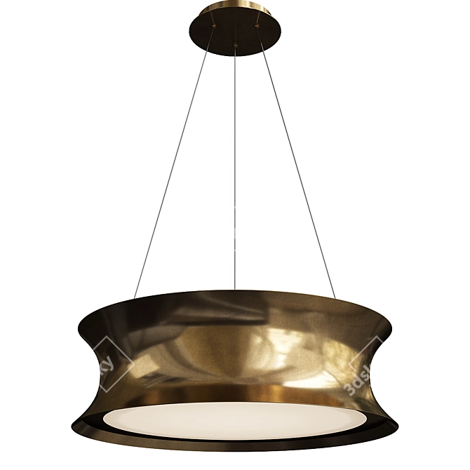 Sleek Tango LED Pendant Light 3D model image 1