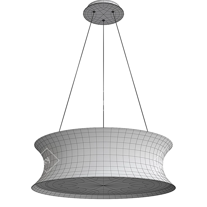 Sleek Tango LED Pendant Light 3D model image 2