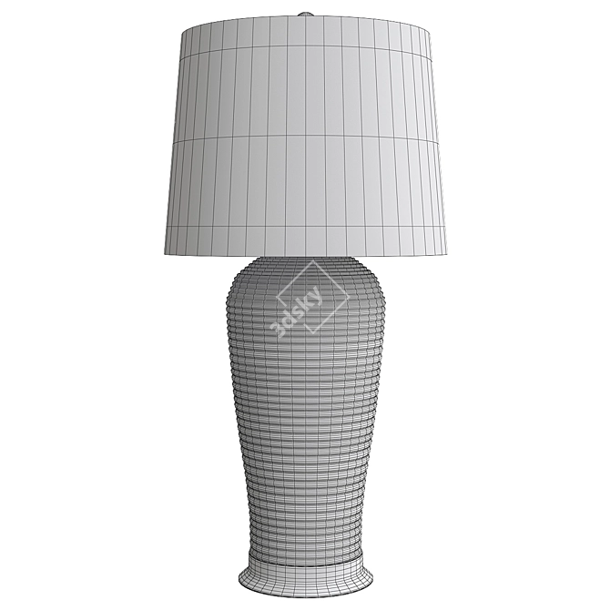 Elegant Kaylin Table Lamp Base 3D model image 2