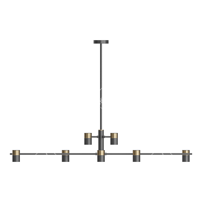 GITTAN CH 10: Elegant Adjustable Hanging Lamp 3D model image 3