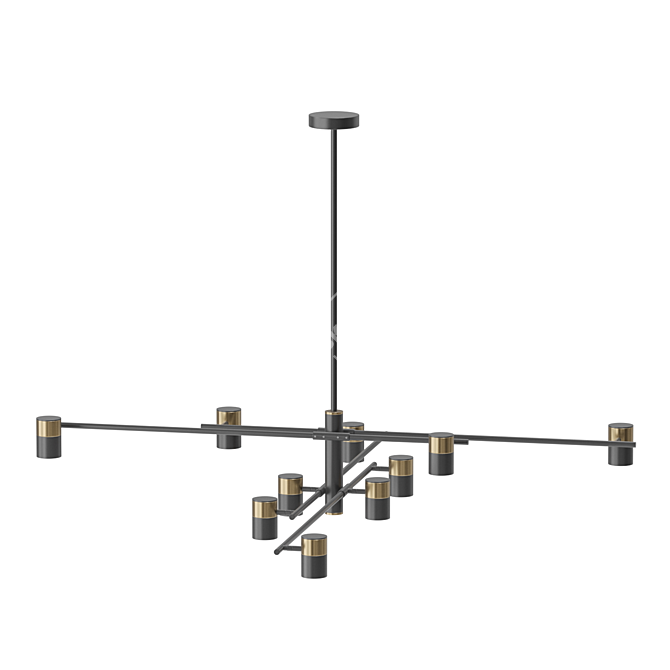 GITTAN CH 10: Elegant Adjustable Hanging Lamp 3D model image 4