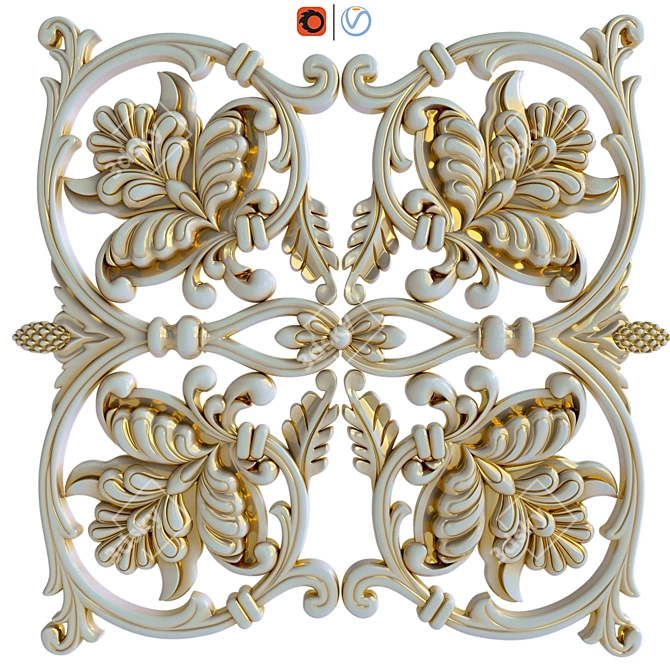 CNC Decorative Element: File Included 3D model image 1