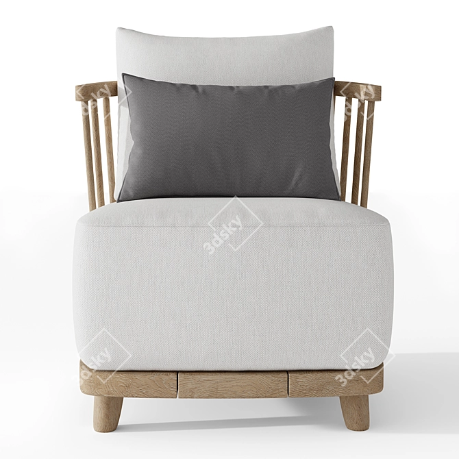 Restoration Hardware Rh Cala Lounge Chair 3D model image 2