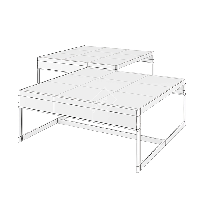 Elegant Anthony Coffee Table 3D model image 2