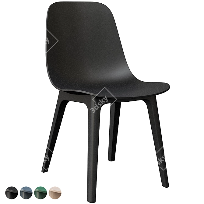 ODGER Chair: Modern Scandinavian Design 3D model image 2